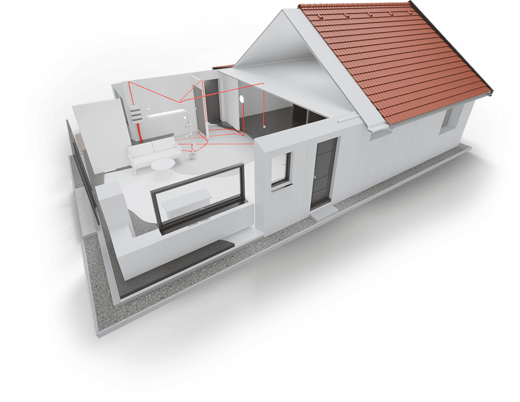 Climo Confort : réseau électrique, informatique, domotique pour maison individuelles (chantier de particulier) dans les Monts du Lyonnais)